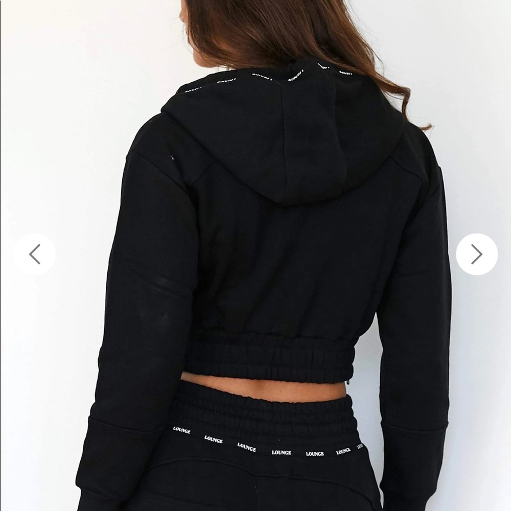 Lounge Apparel Black Hoodie View 2